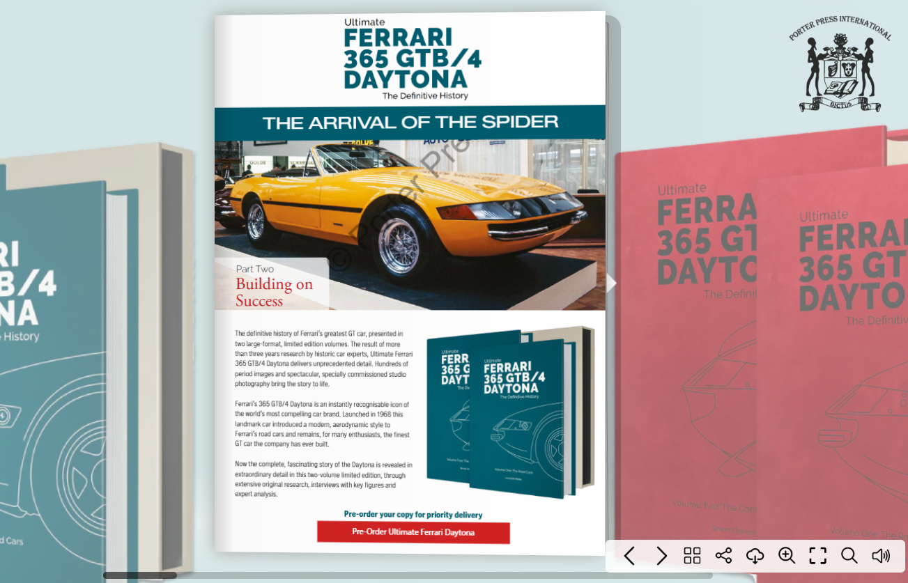 Ferrari Daytona Spider Image Ferrari Daytona Spider Teaser Section