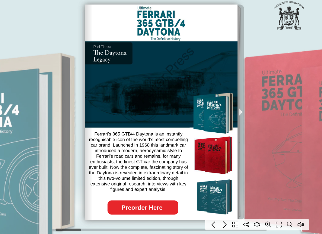 Ferrari Daytona Spider Teaser Section